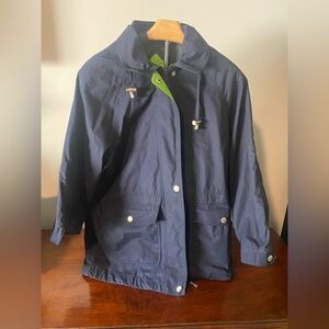 London Fog Men’s Navy Blue Lime Green Jacket Small